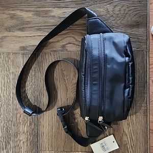 Black Nylon Belt Bag New With Tags